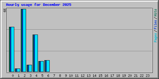 Hourly usage for December 2025